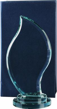 Награда стеклянная GL0001 210х110мм(20) футляр в комплекте