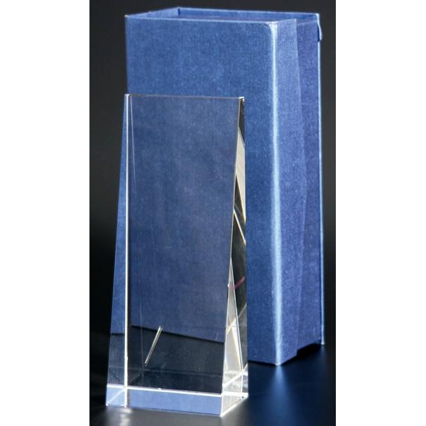 Награда стеклянная С037 (сувенир) 200х80мм (50) футляр в комплекте