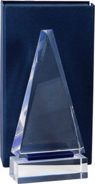 Награда хрустальная XR2014-160 205х100х30мм футляр в комплекте