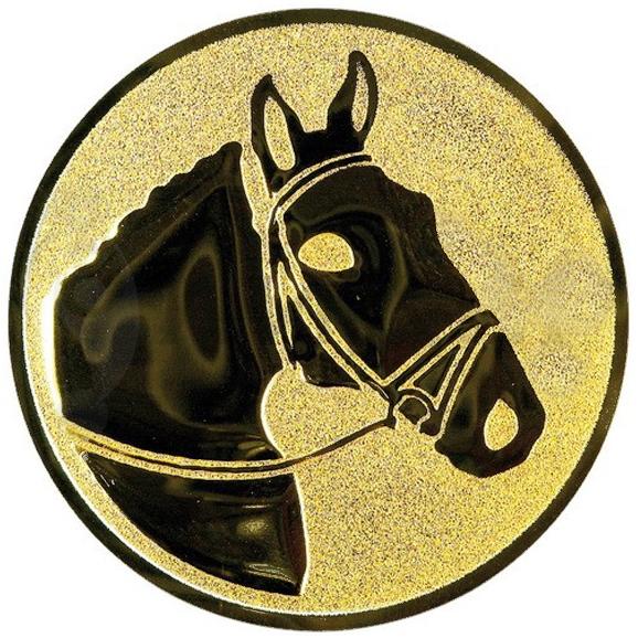 Жетон №956 (Конный спорт, диаметр 25 мм, цвет золото)
