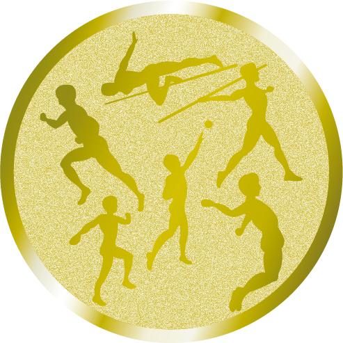 Жетон №980 (Легкая атлетика, диаметр 25 мм, цвет золото)