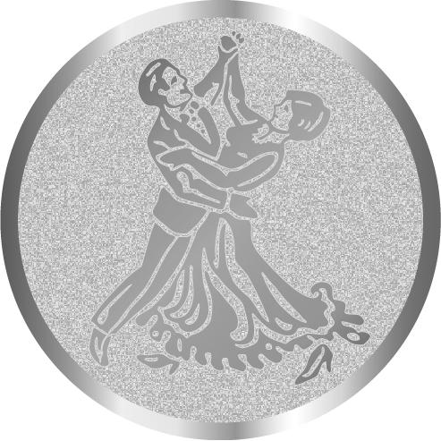 Жетон №998 (Танцы, диаметр 25 мм, цвет серебро)