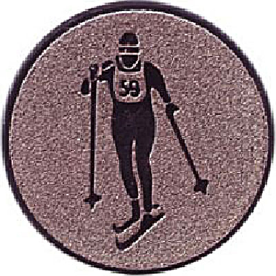 Жетон №562 (Лыжный спорт, диаметр 50 мм, цвет бронза)