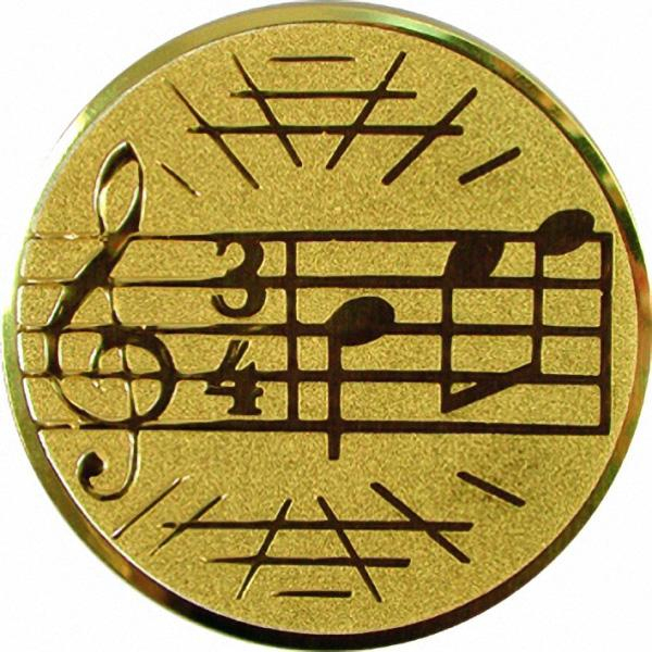 Жетон №586 (Музыка, диаметр 25 мм, цвет золото)