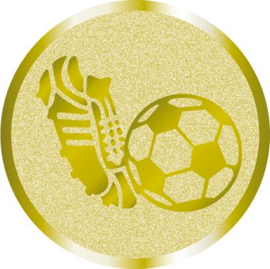 Жетон №1069 (Футбол, диаметр 25 мм, цвет золото)