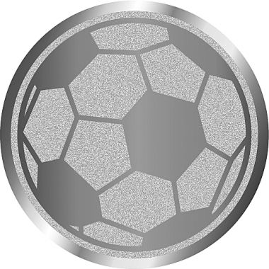 Жетон №1065 (Футбол, диаметр 25 мм, цвет серебро)
