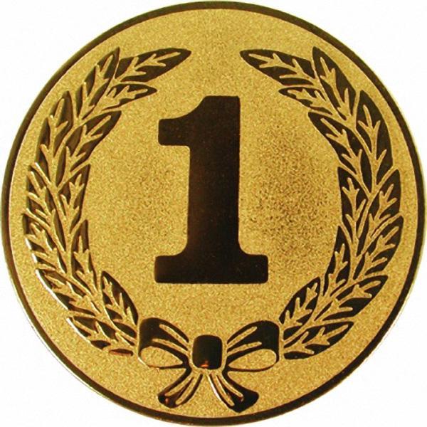 Жетон №10 (1 место, диаметр 25 мм, цвет золото)