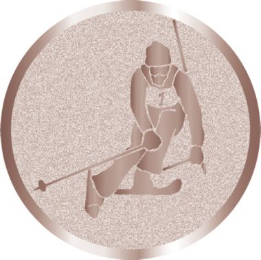 Жетон №1035 (Лыжный спорт, диаметр 25 мм, цвет бронза)