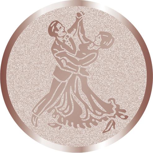 Жетон №998 (Танцы, диаметр 25 мм, цвет бронза)