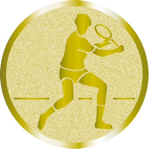 Жетон №999 (Большой теннис, диаметр 25 мм, цвет золото)
