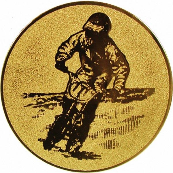 Жетон №49 (Мотоспорт, диаметр 25 мм, цвет золото)