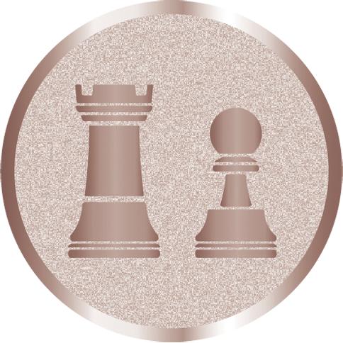Жетон №1032 (Шахматы, диаметр 25 мм, цвет бронза)