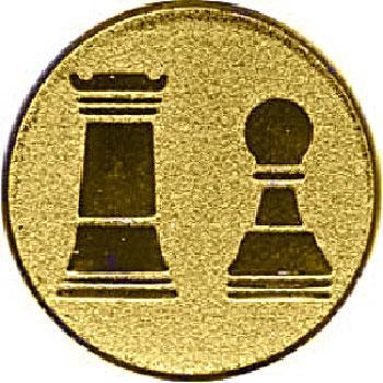 Жетон №812 (Шахматы, диаметр 25 мм, цвет золото)