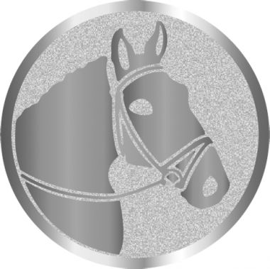 Жетон №1020 (Конный спорт, диаметр 25 мм, цвет серебро)