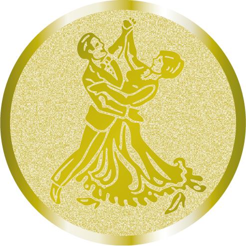 Жетон №998 (Танцы, диаметр 25 мм, цвет золото)