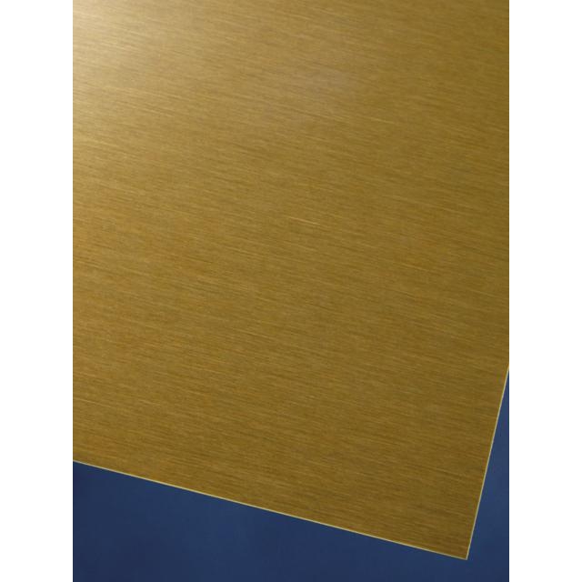 Пластина металлическая под сублимацию золотая матовая (бронза) 30,5х61х0,045 X-8U