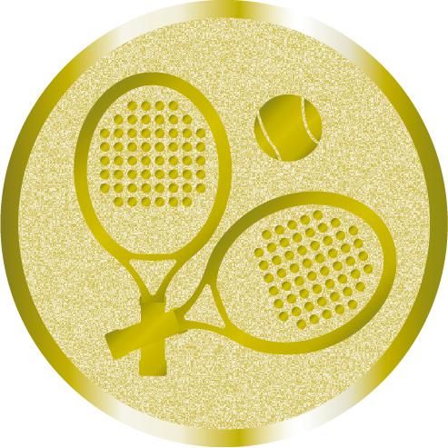 Жетон №1070 (Большой теннис, диаметр 25 мм, цвет золото)