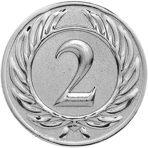 Жетон №9 (2 место, диаметр 50 мм, цвет серебро)