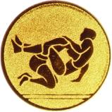 Жетон №1185 (Борьба, диаметр 50 мм, цвет золото)