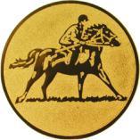 Жетон №614 (Конный спорт, диаметр 50 мм, цвет золото)