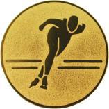 Жетон №582 (Конькобежный спорт, диаметр 50 мм, цвет золото)