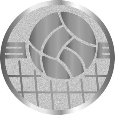Жетон №1051 (Волейбол, диаметр 25 мм, цвет серебро)