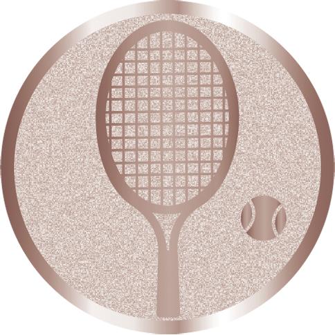 Жетон №1001 (Большой теннис, диаметр 25 мм, цвет бронза)