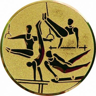 Эмблема D1-A131/G мужская спортивная гимнастика (D-25 мм)