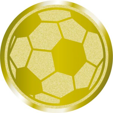 Жетон №1065 (Футбол, диаметр 25 мм, цвет золото)