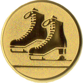 Жетон №588 (Фигурное катание, диаметр 50 мм, цвет золото)