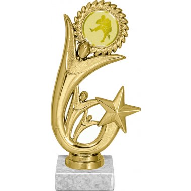 Фигурка №1025-1158 (Дзюдо, высота 17 см (Фигурка, жетон для вклейки плюс цоколь и крепёж))