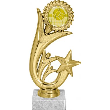 Фигурка №1051-1158 (Волейбол, высота 17 см (Фигурка, жетон для вклейки плюс цоколь и крепёж))