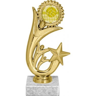Фигурка №1051-1158 (Волейбол, высота 15 см (Фигурка, жетон для вклейки плюс цоколь и крепёж))