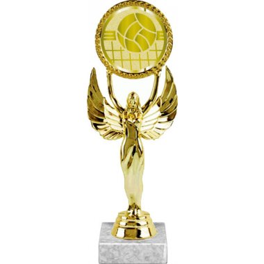 Фигурка №1051-33 (Волейбол, высота 20 см (Фигурка, жетон для вклейки плюс цоколь и крепёж))