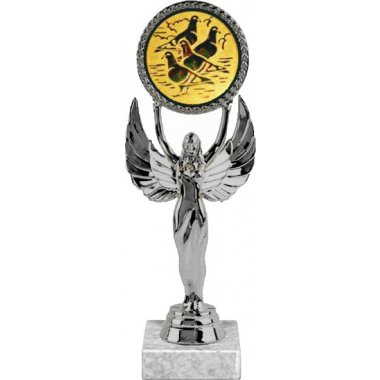 Фигурка №1152-33 (Голуби, высота 20 см (Фигурка, жетон для вклейки плюс цоколь и крепёж))