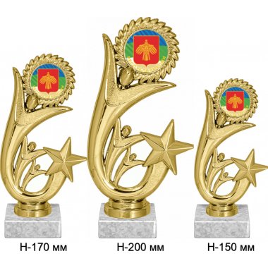 Комплект фигурок №1196-1158 (Коми, высота 20, 17, 15 см (Три фигурки, три жетона для вклейки плюс три цоколя и крепёж))