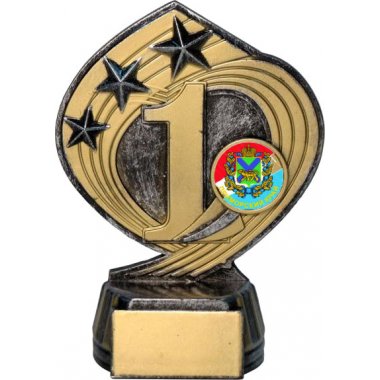 Фигурка №1199-243 (Приморский край, высота 14 см (Фигурка плюс жетон для вклейки)) (Размер табличек: 45x20 мм)