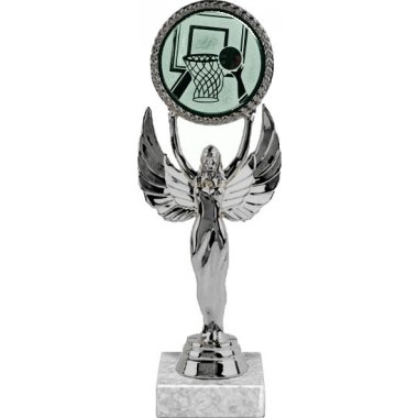 Фигурка №15-33 (Баскетбол, высота 20 см (Фигурка, жетон для вклейки плюс цоколь и крепёж))