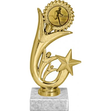 Фигурка №16-1158 (Бег, высота 15 см (Фигурка, жетон для вклейки плюс цоколь и крепёж))