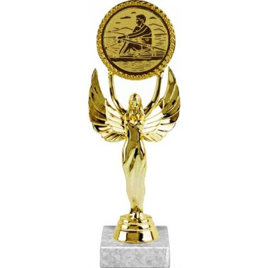 Фигурка №34-33 (Академическая гребля, высота 20 см (Фигурка, жетон для вклейки плюс цоколь и крепёж))