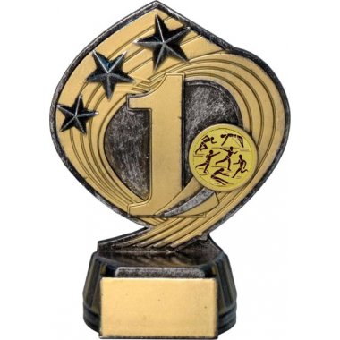Фигурка №45-243 (Лёгкая атлетика, высота 14 см (Фигурка плюс жетон для вклейки)) (Размер табличек: 45x20 мм)