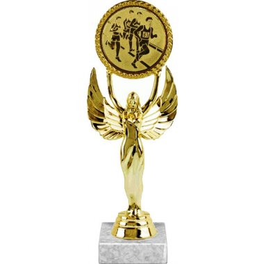 Фигурка №47-33 (Бег, высота 20 см (Фигурка, жетон для вклейки плюс цоколь и крепёж))