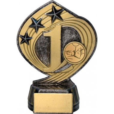 Фигурка №5-243 (Художественная гимнастика, высота 14 см (Фигурка плюс жетон для вклейки)) (Размер табличек: 45x20 мм)