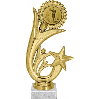 Фигурка №52-1158 (Лёгкая атлетика, высота 20 см (Фигурка, жетон для вклейки плюс цоколь и крепёж))