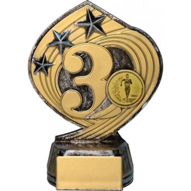 Фигурка №52-243 (Лёгкая атлетика, высота 14 см (Фигурка плюс жетон для вклейки)) (Размер табличек: 45x20 мм)