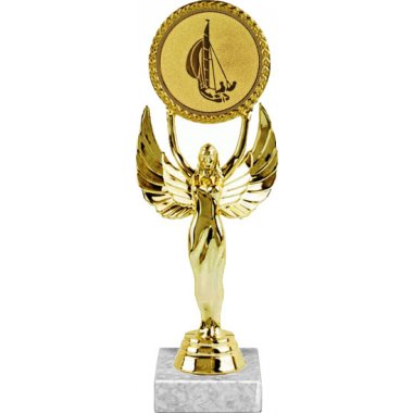 Фигурка №53-33 (Регата, высота 20 см (Фигурка, жетон для вклейки плюс цоколь и крепёж))