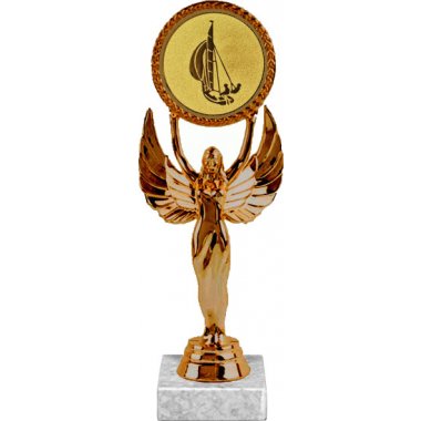 Фигурка №53-33 (Регата, высота 20 см (Фигурка, жетон для вклейки плюс цоколь и крепёж))
