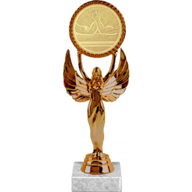 Фигурка №561-33 (Армрестлинг, высота 20 см (Фигурка, жетон для вклейки плюс цоколь и крепёж))