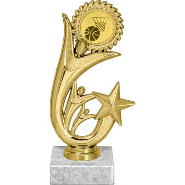 Фигурка №567-1158 (Баскетбол, высота 15 см (Фигурка, жетон для вклейки плюс цоколь и крепёж))