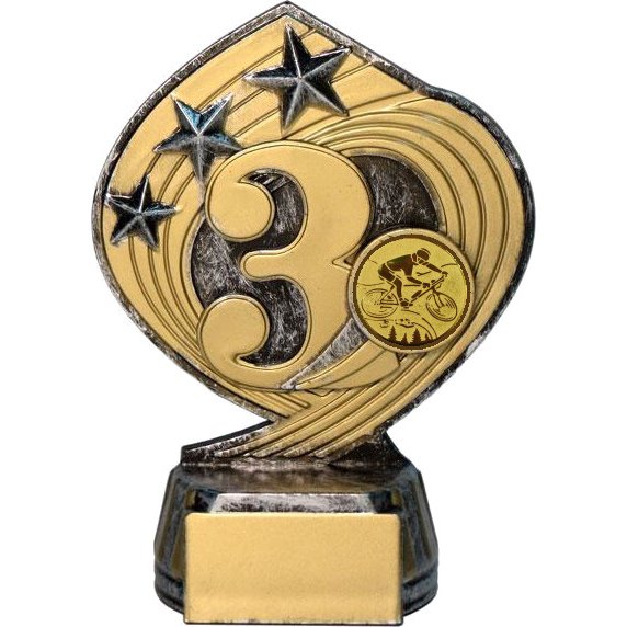 фигурка №576-243 (горный велосипед, высота 14 см (фигурка плюс жетон для вклейки)) (размер табличек: 45x20 мм) фигурка №576-243 (горный велосипед, высота 14 см (фигурка плюс жетон для вклейки)) (размер табличек: 45x20 мм)